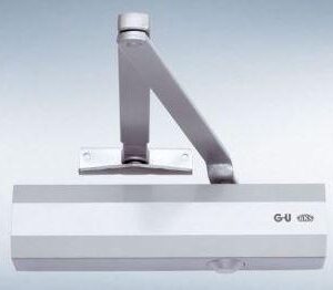 Доводчик дверний GU OTS 430 з фіксацією сріблястий (Німеччина)