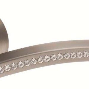 Ручка дверна ORO&ORO FLY 105СR-16E Swarovski перламутровий нікель (Італія)