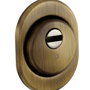 Броненакладка DiSec SFERIK BD16/4 DIN OVAL 25мм бронза сатин (Італія)