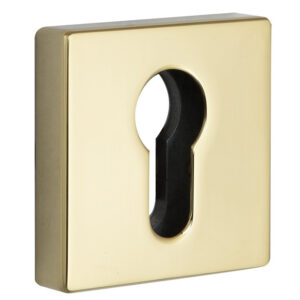 Накладка під циліндр DiSec KT002 DIN SQUARE латунь PVD (Італія)