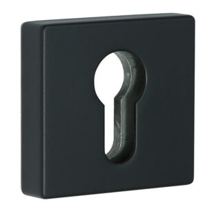 Накладка під циліндр DiSec KT002 DIN SQUARE чорна фарба (Італія)