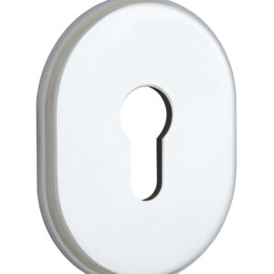 Накладка під циліндр DiSec KT036 OVAL хром полірований (Італія)