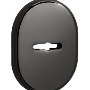 Накладка під сувальдний ключ DiSec KT037 MATRIX OVAL без шторки хром чорний (Італія)