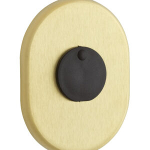 Накладка під сувальдний ключ DiSec KT088 MATRIX OVAL зі шторкою латунь матова (Італія)