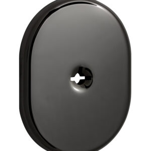 Накладка DiSec KT2112 OMEGA OVAL хром чорний (Італія)