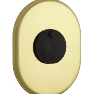 Накладка DiSec KT2140 OMEGA OVAL зі шторкою латунь полірована (Італія)