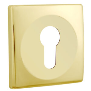 Накладка під циліндр DiSec KT3796 DIN SQUARE латунь PVD (Італія)