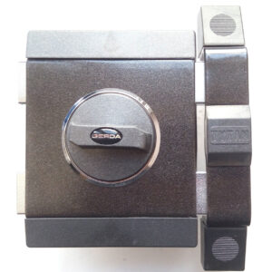 Замок накладний Gerda Tytan ZX графіт ключ 76мм 5кл без планок (Польща)