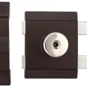 Замок накладний двосторонній Gerda Tytan ZK коричневий (Польща)