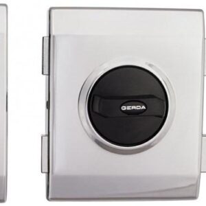 Замок накладний Gerda Tytan ZX Plus GT8 хром довгий ключ (Польща)