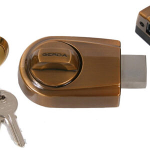 Замок накладний Gerda ZG100S антична латунь (Польща)