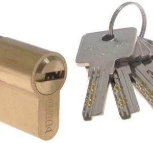 Циліндр GERDA H-PLUS 65 мм 30/35 ключ/ключ, 5 ключів латунь (Польща)