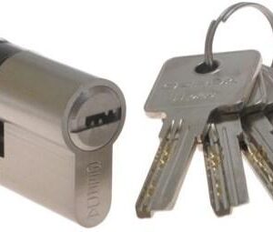 Циліндр GERDA H-PLUS 70 мм 35/35 ключ/ключ, 5 ключів нікель сатин (Польща)