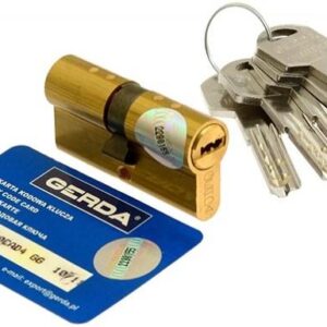 Циліндр GERDA WKM-4 75 мм 30/45 VARIANT ключ/ключ латунь (Польща)