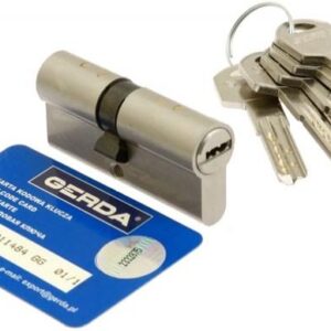 Циліндр GERDA PRO SYSTEM VARIANT 75 мм 30/45 ключ/ключ нікель (Польща)