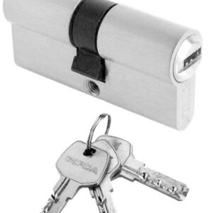 Циліндр GERDA WKMT-1 60 мм 30/30 ключ/ключ нікель (Польща)