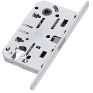 Замок міжкімнатний AGB MEDIANA POLARIS XT під циліндр білий (Італія)