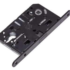 Замок міжкімнатний AGB MEDIANA POLARIS XT під циліндр чорний (Італія)