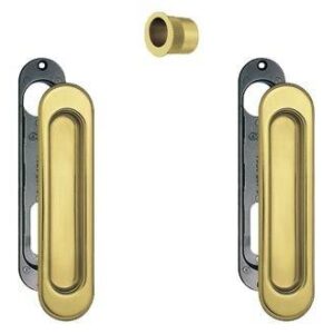 Набір ручок для розсувних дверей AGB Scivola латунь (Італія)