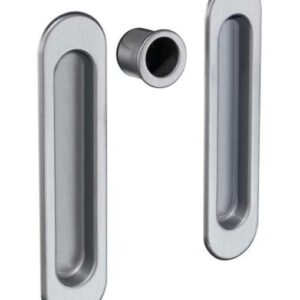 Набір ручок для розсувних дверей AGB Scivola матовий хром (Італія)
