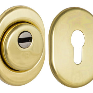 Захисна броненакладка врізна DiSec ВDS16P полірована латунь (Італія)