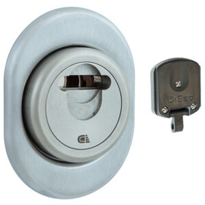 Захисна броненакладка DiSec 3GDM матовий хром (Італія)