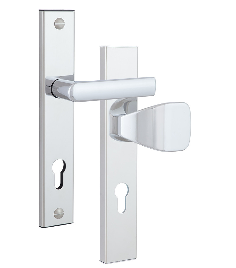 Захисна фурнітура ROSTEX 802 R fix-mov PZ PLATE 90 мм хром полірований (Чехія)