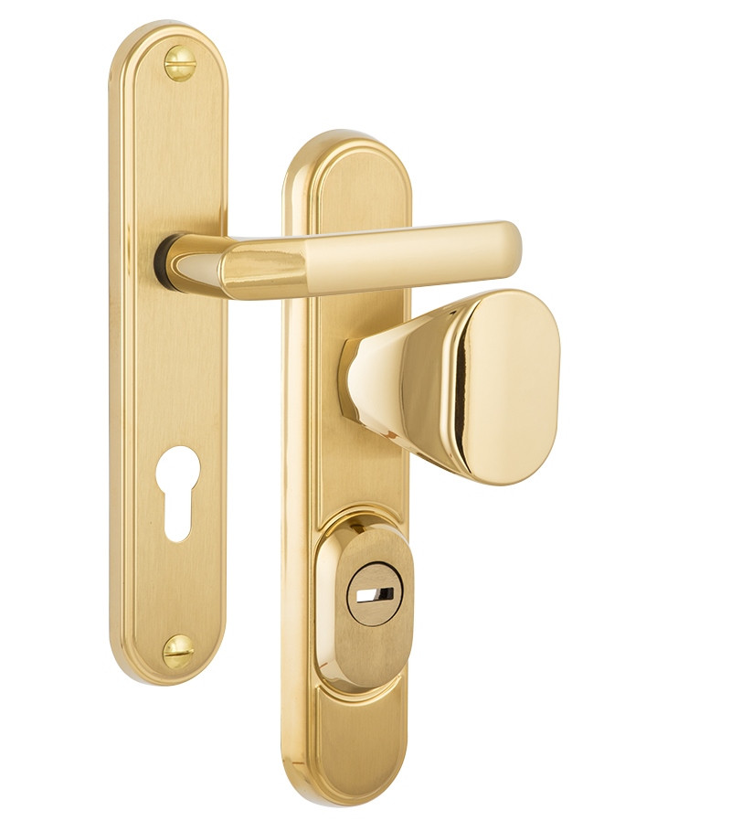 Захисна фурнітура ROSTEX DECOR R fix-mov 85 мм титан pvd 23 мм 40-45 мм 4 клас (Чехія)