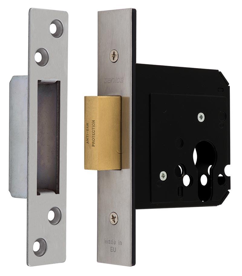 Замок врізний SANTOS 1-WAY DIN 731 SS UNIV ВЅ58мм SP (Португалія)