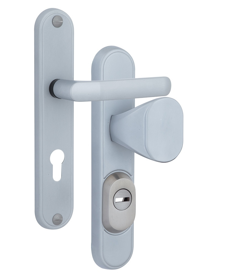 Захисна фурнітура ROSTEX DECOR R fix-mov 72 мм хром/матовий (Чехія)