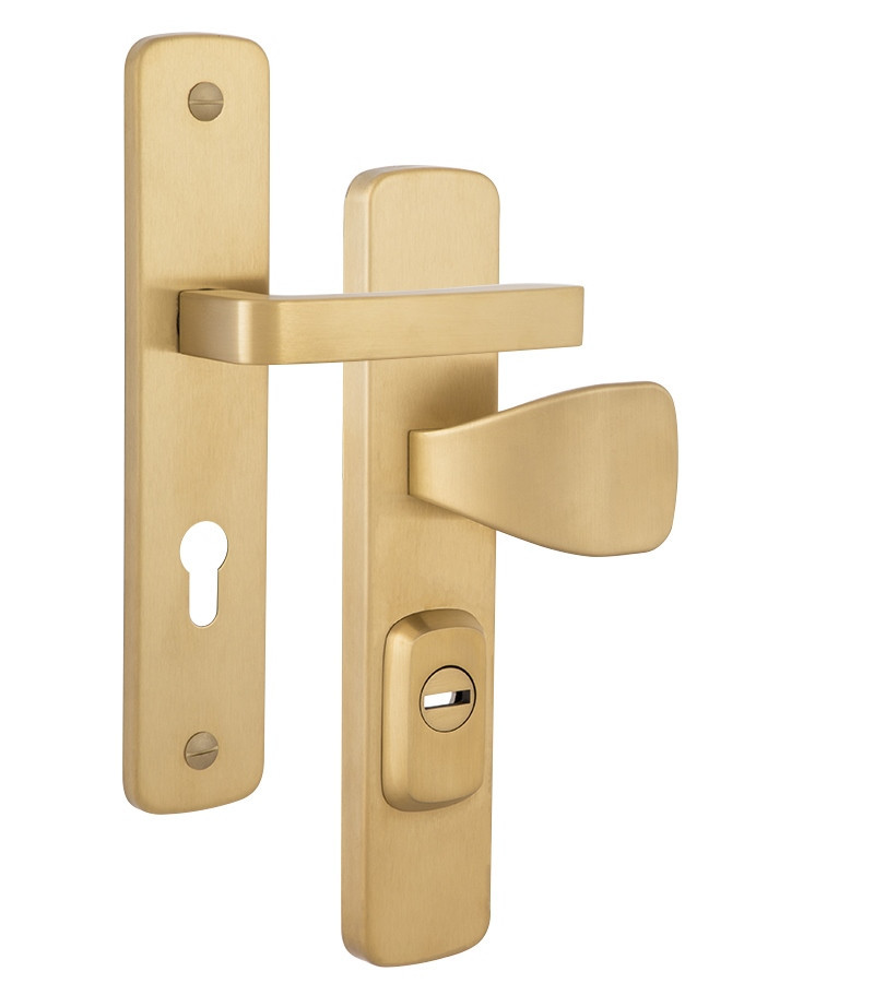 Захисна фурнітура ROSTEX ASTRA R fix-mov 72 мм титан pvd матовий 22 мм 38-55 мм 3 клас (Чехія)