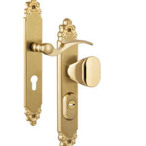 Захисна фурнітура ROSTEX OZDOBNA R fix-mov 92 мм, титан pvd матовий 22 мм 40-45 мм права (Чехія)