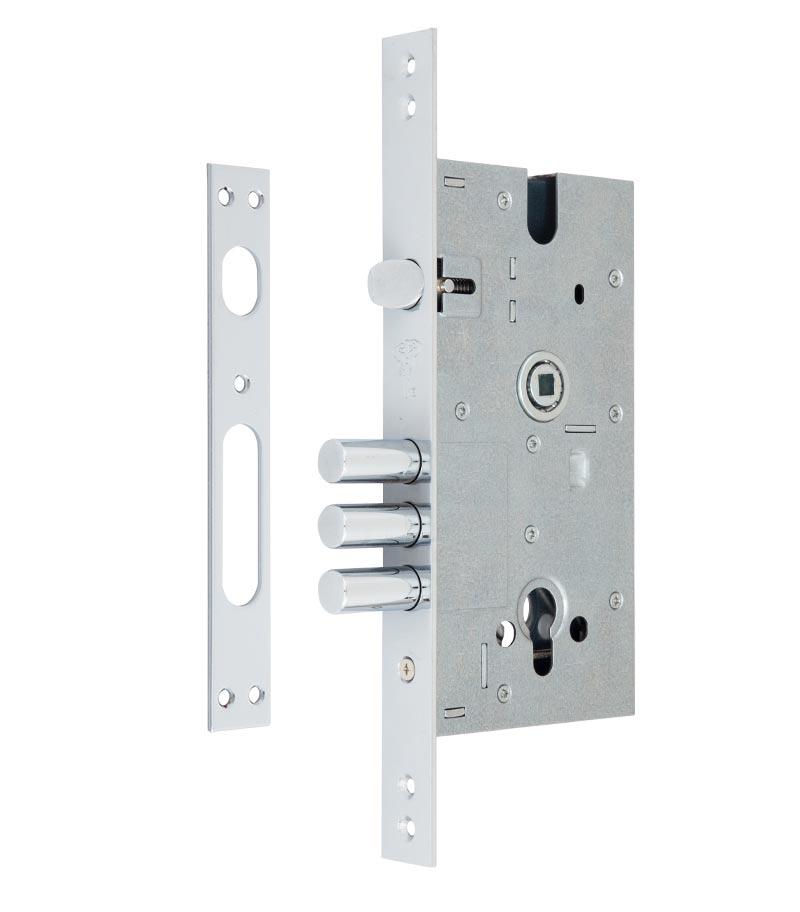 Замок врізний MUL-T-LOCK 1-WAY DIN 354M NC UNIV ВЅ60мм 85мм SP (Ізраїль)