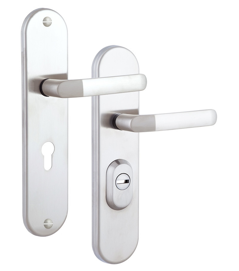 Захисна фурнітура ROSTEX UNIVERSAL 85 мм нержавіюча сталь матова (Чехія)