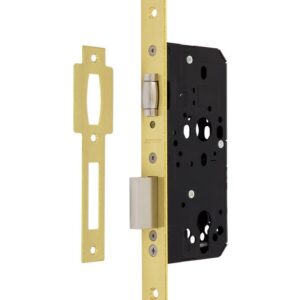 Замок врізний SANTOS 1-WAY DIN 712 PB UNIV ВЅ60мм 72мм with_roller SP (Португалія)