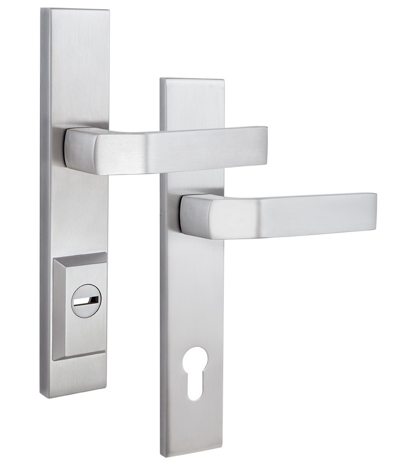 Захисна фурнітура ROSTEX RN1/RN4 R mov-mov 90 мм нержавіюча сталь матова 3 клас (Чехія)