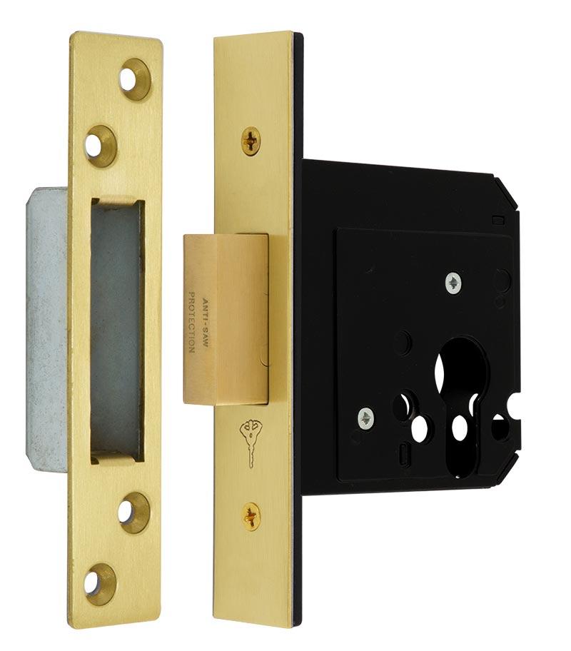 Замок врізний MUL-T-LOCK 1-WAY DIN 731 PB UNIV ВЅ58мм SP (Ізраїль)