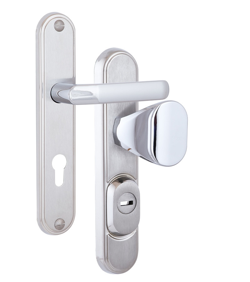 Захисна фурнітура ROSTEX DECOR R fix-mov 85 мм хром матовий 23 мм 4 клас (Чехія)