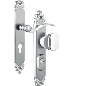 Захисна фурнітура ROSTEX OZDOBNA R fix-mov 90 мм хром матовий 22 мм 3 клас права (Чехія)