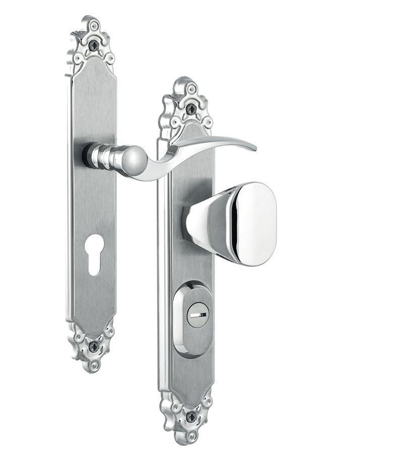 Захисна фурнітура ROSTEX OZDOBNA R fix-mov 85 мм хром матовий 22 мм 3 клас ліва (Чехія)