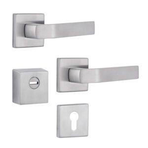 Захисна фурнітура ROSTEX QUADRUM R/H mov-mov нержавіюча сталь матова 38-45 мм 3 клас (Чехія)