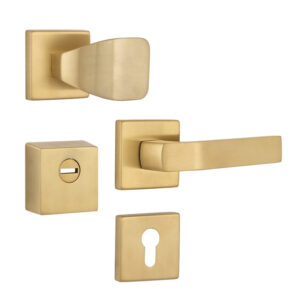 Захисна фурнітура ROSTEX QUADRUM R/H fix-mov нержавіюча сталь матовий титан pvd 23 мм (Чехія)