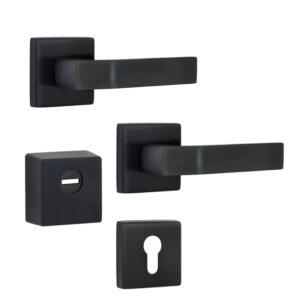 Фурнітура захисна ROSTEX QUADRUM R/H mov-mov титан pvd чорний матовий 23 мм (Чехія)