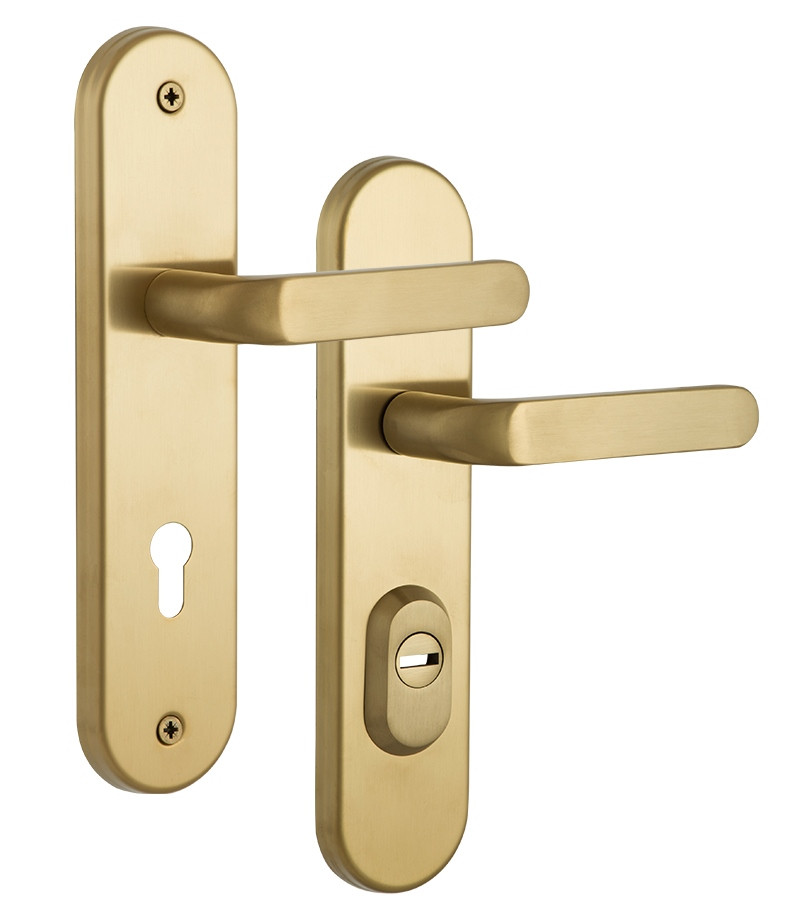 Захисна фурнітура ROSTEX *SOLID-PRO+ F mov-mov 85 мм нерж. сталь матовий титан pvd 13 мм (Чехія)