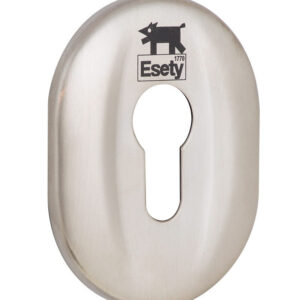 Накладка під циліндр ESETY A618 DIN OVAL 40-50 мм хром сатин (Ізраїль)