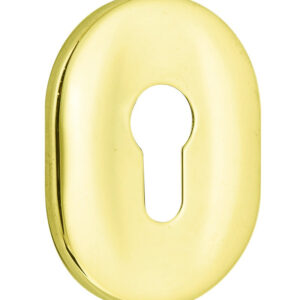 Щиток MUL-T-LOCK A618 DIN OVAL 40-50 мм латунь PVD без шторки (Ізраїль)