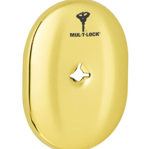 Накладка MUL-T-LOCK A703 OMEGA OVAL без шторки латунь PVD (Ізраїль)