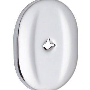 Накладка MUL-T-LOCK A703 OMEGA OVAL без шторки, без лого хром полірований (Ізраїль)