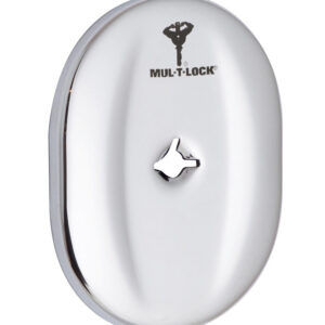 Накладка MUL-T-LOCK A703 OMEGA OVAL без шторки хром полірований (Ізраїль)
