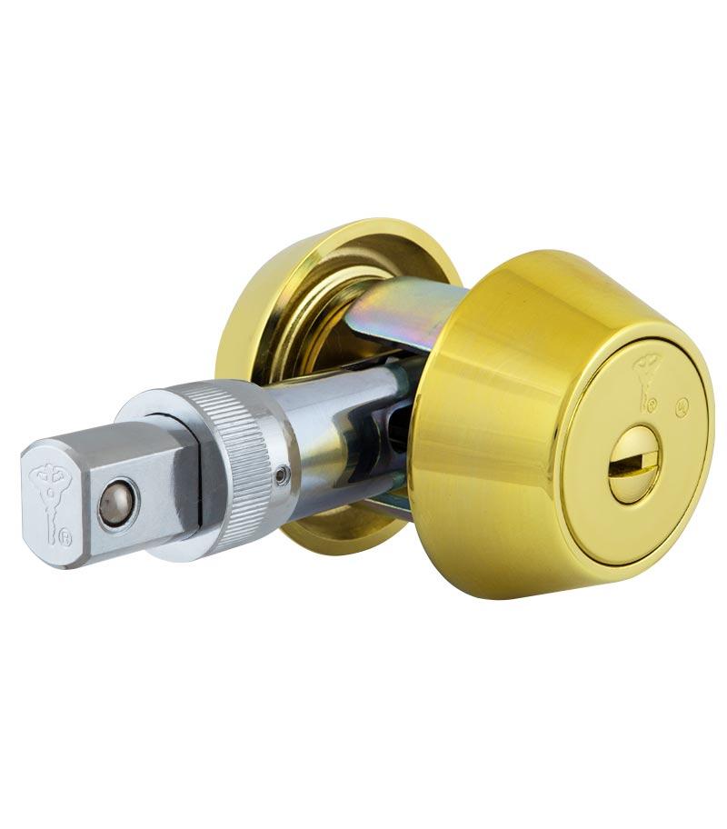 Замок врізний MUL-T-LOCK 1-WAY DEAD_BOLT HERCULAR SHINY_BRASS UNIV BS60/70мм *MT5+ 3KEY DND2C_B/S 94 (Ізраїль)